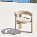 Notting Patio Chair | Ivory / Natural Teak