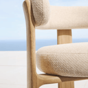 Notting Patio Chair | Ivory / Natural Teak