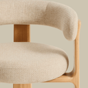 Notting Patio Chair | Ivory / Natural Teak