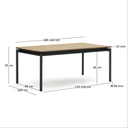 Noosa Extension Patio Dining Table | Black