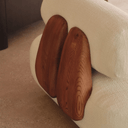 Notch Armchair | Alabaster