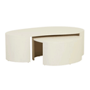 Oberon Curve Nest Coffee Table | Shell