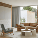 Oberon Curve Nest Coffee Table | Shell