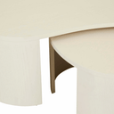 Oberon Curve Nest Coffee Table | Shell