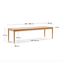 Olega Extension Dining Table | Natural