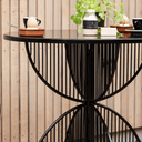 Omaha Patio Cafe Dining Table SS | Black
