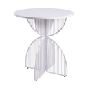 Omaha Patio Cafe Dining Table SS | White