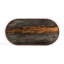 Bronze Organic Oblong Glass Tray
