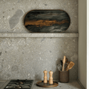 Bronze Organic Oblong Glass Tray