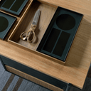 Oscar Storage Desk | Natural Teak