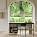 Oscar Storage Desk | Natural Teak