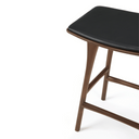 Osso Bench Barstool | Teak Brown w Black Leather