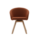 Otis Swivel Dining Chair | Rust Boucle