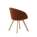 Otis Swivel Dining Chair | Rust Boucle