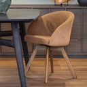 Otis Swivel Dining Chair | Terracotta