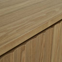 Oliver Fluted Entertainment Cabinet | Natural Ash