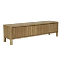 Oliver Fluted Entertainment Cabinet | Natural Ash