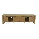 Oliver Fluted Entertainment Cabinet | Natural Ash