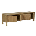 Oliver Fluted Entertainment Cabinet | Natural Ash