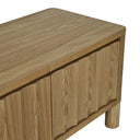 Oliver Fluted Entertainment Cabinet | Natural Ash