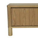Oliver Fluted Entertainment Cabinet | Natural Ash