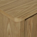 Oliver Fluted Entertainment Cabinet | Natural Ash