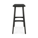 Osso Bench Barstool | Black Leather