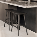 Osso Bench Barstool | Black Leather