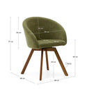 Otis Swivel Dining Chair | Green