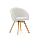 Otis Swivel Dining Chair | Ivory