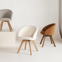 Otis Swivel Dining Chair | Terracotta