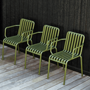 Palissade Patio Dining Chair With Arms | Olive