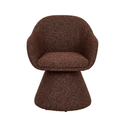Paula Swivel Dining Chair | Russet