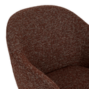 Paula Swivel Dining Chair | Russet