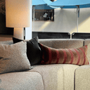 Huxley Long Cushion | Chocolate / Cherry