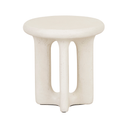 Petra Round Patio Side Table | Ivory