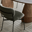 Piccolo Dining Chair | Moss Tweed / Black