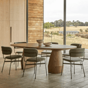 Piccolo Dining Chair | Moss Tweed / Black