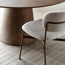 Piccolo Dining Chair | Owl Speckle / Matt Syrah