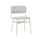 Piccolo Dining Chair | Sky Tweed / Brushed Chrome