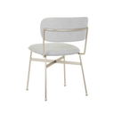 Piccolo Dining Chair | Sky Tweed / Brushed Chrome