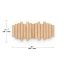Picket Rail Coat Hooks | Natural Timber