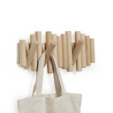 Picket Rail Coat Hooks | Natural Timber