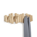 Picket Rail Coat Hooks | Natural Timber
