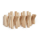 Picket Rail Coat Hooks | Natural Timber