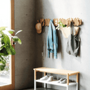 Picket Rail Coat Hooks | Natural Timber