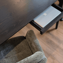 Piper Spindle Desk | Black Oak