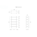 PI Bookshelf | Mahogany Dark Brown