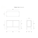 PI Buffet Cabinet SML | Teak Dark Brown