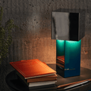 Pivot LED Rechargeable Table Lamp  ATD7 | Blue Silver